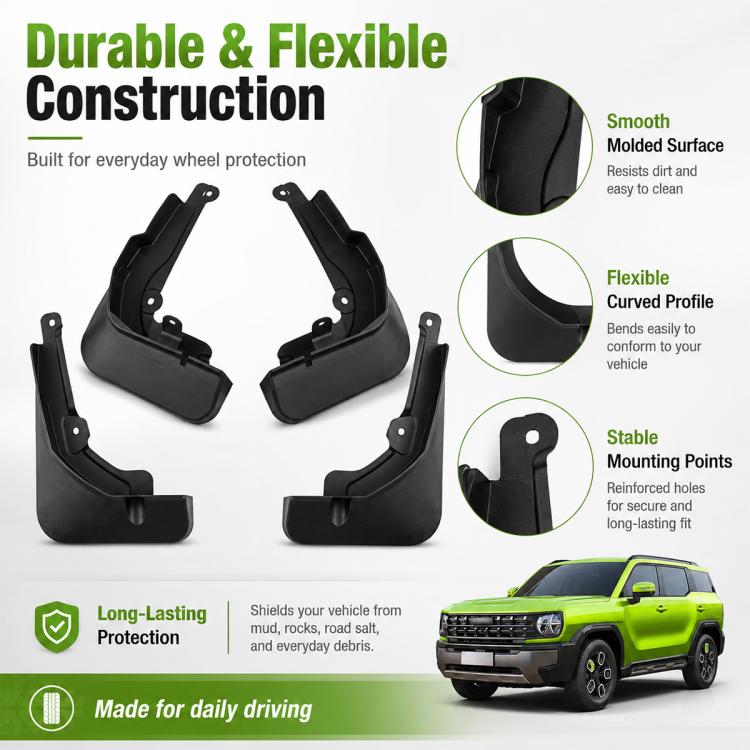 Set di 4 parafanghi per auto, For GreatWall Haval H3 2024