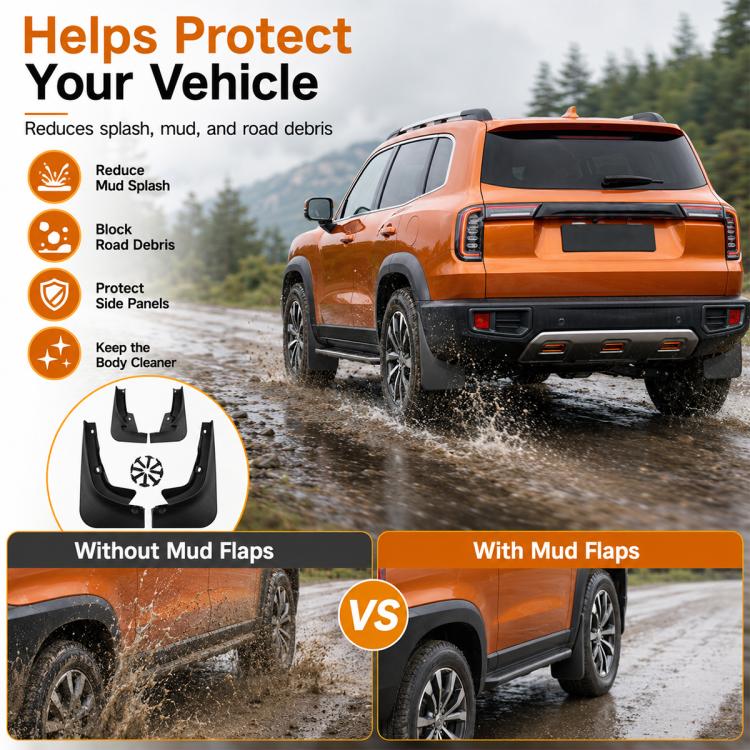 Set di 4 parafanghi per auto, For GreatWall Haval Dargo with Pedal 2021