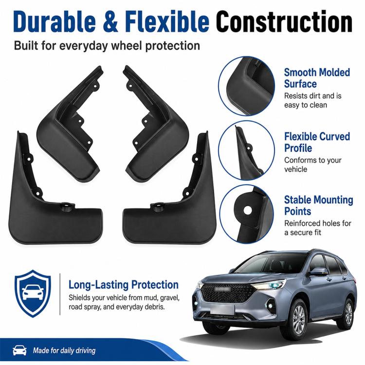 Set di 4 parafanghi per auto, For GreatWall Haval M6 Plus 2021-2023