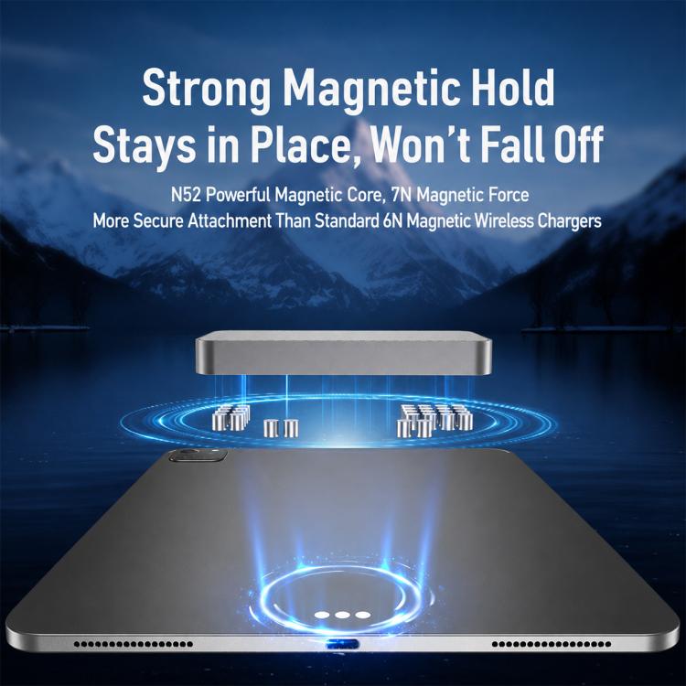 Connettore di ricarica wireless magnetico Smart PIN da 18 W, For iPad Air 13 2026 / 2025 / 2024, For iPad Air 11 2026 / 2025 / 2024, For iPad Pro 13 2025 / 2024, For iPad Pro 11 2025 / 2024