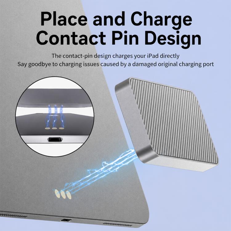 Connettore di ricarica wireless magnetico Smart PIN da 18 W, For iPad Air 13 2026 / 2025 / 2024, For iPad Air 11 2026 / 2025 / 2024, For iPad Pro 13 2025 / 2024, For iPad Pro 11 2025 / 2024