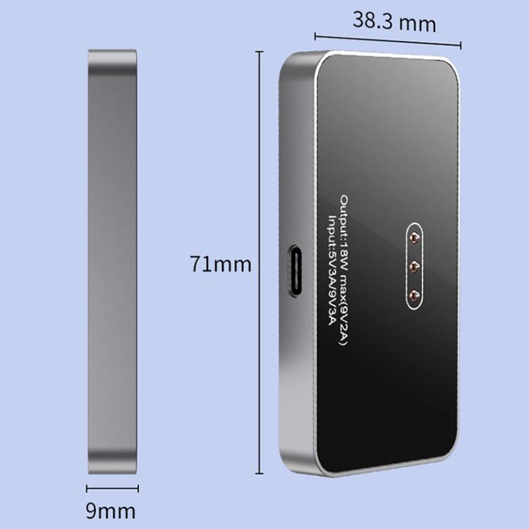 Connettore di ricarica wireless magnetico Smart PIN da 18 W, For iPad Air 13 2026 / 2025 / 2024, For iPad Air 11 2026 / 2025 / 2024, For iPad Pro 13 2025 / 2024, For iPad Pro 11 2025 / 2024