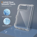 Custodia per telefono trasparente antigraffio in acrilico, For iPhone Fold