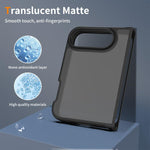 Custodia per telefono ibrida in TPU PC con contrasto di colori effetto pelle., For iPhone Fold