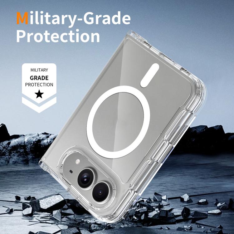 Custodia magnetica trasparente antigraffio per telefono, For iPhone Fold
