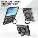 Custodia magnetica con supporto girevole Skin Feel per telefono, For iPhone Fold