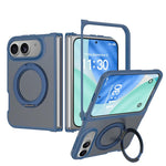 Custodia magnetica con supporto girevole Skin Feel per telefono, For iPhone Fold