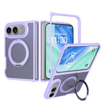 Custodia magnetica con supporto girevole Skin Feel per telefono, For iPhone Fold