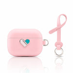 Custodia protettiva ibrida in PU e PC galvanizzato della serie Heart Island di YOYOISLES per auricolari., For AirPods Pro 3