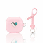 Custodia protettiva ibrida in PU e PC galvanizzato della serie Heart Island di YOYOISLES per auricolari., For AirPods 4
