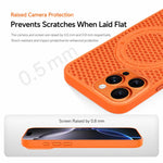 Custodia per telefono magnetica antiurto con effetto rinfrescante effetto ghiaccio., For iPhone 16 Pro Max, For iPhone 16 Pro, For iPhone 16, For iPhone 15 Pro Max