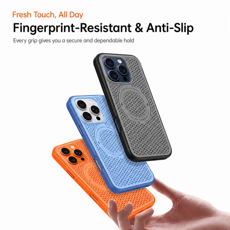 Custodia per telefono magnetica antiurto con effetto rinfrescante effetto ghiaccio., For iPhone 16 Pro Max, For iPhone 16 Pro, For iPhone 16, For iPhone 15 Pro Max