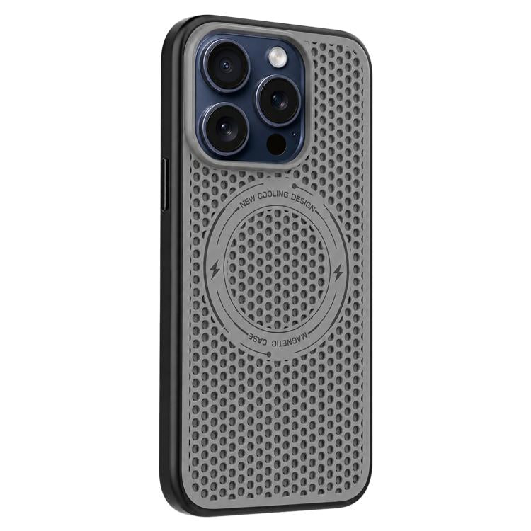 Custodia per telefono magnetica antiurto con effetto rinfrescante effetto ghiaccio., For iPhone 16 Pro Max, For iPhone 16 Pro, For iPhone 16, For iPhone 15 Pro Max