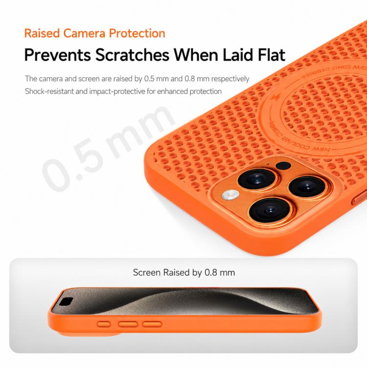 Custodia per telefono magnetica antiurto con effetto rinfrescante effetto ghiaccio., For iPhone 15 Pro, For iPhone 15, For iPhone 14, For iPhone 14 Pro