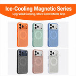 Custodia per telefono magnetica antiurto con effetto rinfrescante effetto ghiaccio., For iPhone 17 Pro Max, For iPhone 17 Pro, For iPhone 17, For iPhone Air
