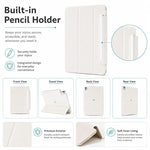 Custodia per tablet ibrida in PC e PU galvanizzato della serie Heart Island di YOYOISLES, For iPad 2022 / Pro 11 2025, For iPad Pro 11 2025 / 2024, For iPad Air 11 2024 / 2025