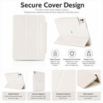 Custodia per tablet ibrida in PC e PU galvanizzato della serie Heart Island di YOYOISLES, For iPad 2022 / Pro 11 2025, For iPad Pro 11 2025 / 2024, For iPad Air 11 2024 / 2025
