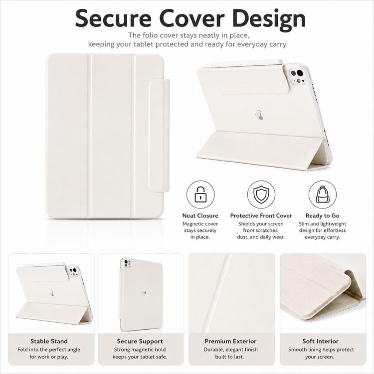 Custodia per tablet ibrida in PC e PU galvanizzato della serie Heart Island di YOYOISLES, For iPad 2022 / Pro 11 2025, For iPad Pro 11 2025 / 2024, For iPad Air 11 2024 / 2025