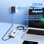 Docking station multifunzione 2 in 1 Blueendless Type-C / USB-C con spina AU., 7 Ports Hub, 10 Ports Hub