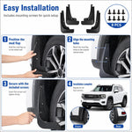 Set di 4 parafanghi per auto, For GreatWall Haval H7 2023-2025