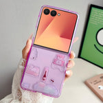 Custodia per telefono trasparente in TPU con animali dei cartoni animati, For Galaxy Z Flip8 5G, For Galaxy Z Flip7 5G