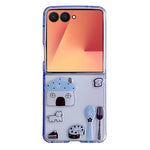 Custodia per telefono trasparente in TPU con animali dei cartoni animati, For Galaxy Z Flip8 5G, For Galaxy Z Flip7 5G