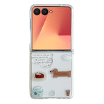 Custodia per telefono trasparente in TPU con animali dei cartoni animati, For Galaxy Z Flip8 5G, For Galaxy Z Flip7 5G