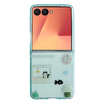 Custodia per telefono trasparente in TPU con animali dei cartoni animati, For Galaxy Z Flip8 5G, For Galaxy Z Flip7 5G