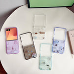 Custodia per telefono trasparente in TPU con animali dei cartoni animati, For Galaxy Z Flip8 5G, For Galaxy Z Flip7 5G