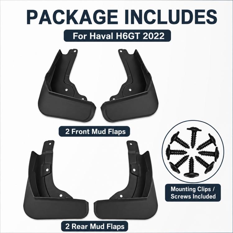 Set di 4 parafanghi per auto, For GreatWall Haval H6 GT 2022