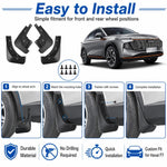 Set di 4 parafanghi per auto, For GreatWall Haval F7 2024