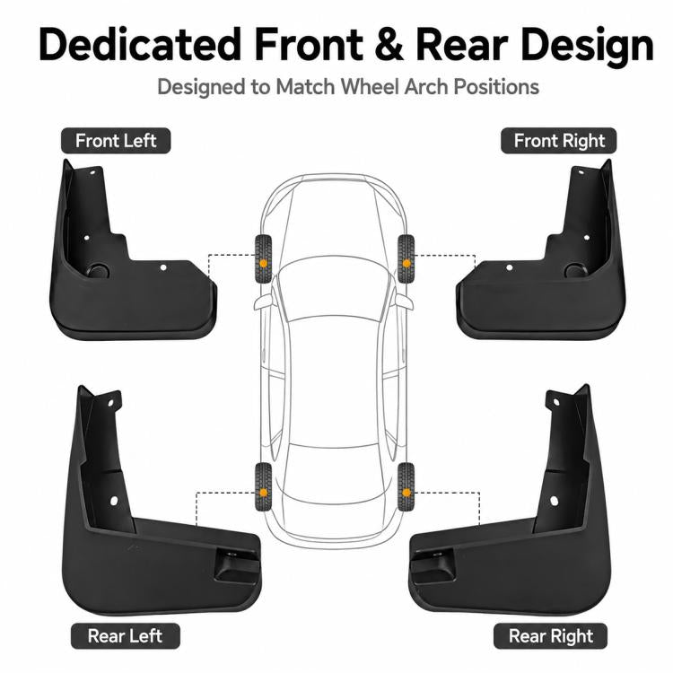 Set di 4 parafanghi per auto, For GreatWall Haval H2 2014-2020
