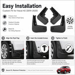 Set di 4 parafanghi per auto, For GreatWall Haval H2 2014-2020