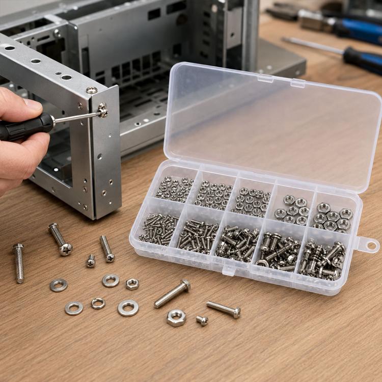Dadi e bulloni esagonali, 320 pezzi/set, M2-M5 320PCS