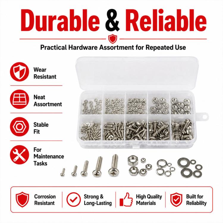 Dadi e bulloni esagonali, 320 pezzi/set, M2-M5 320PCS