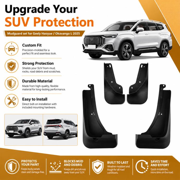 Set di 4 parafanghi per auto, For Geely Haoyue L 2025