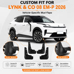 Set di 4 parafanghi per auto, For Geely LYNK & CO 08 EM-P 2026