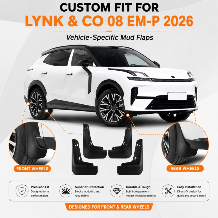 Set di 4 parafanghi per auto, For Geely LYNK & CO 08 EM-P 2026
