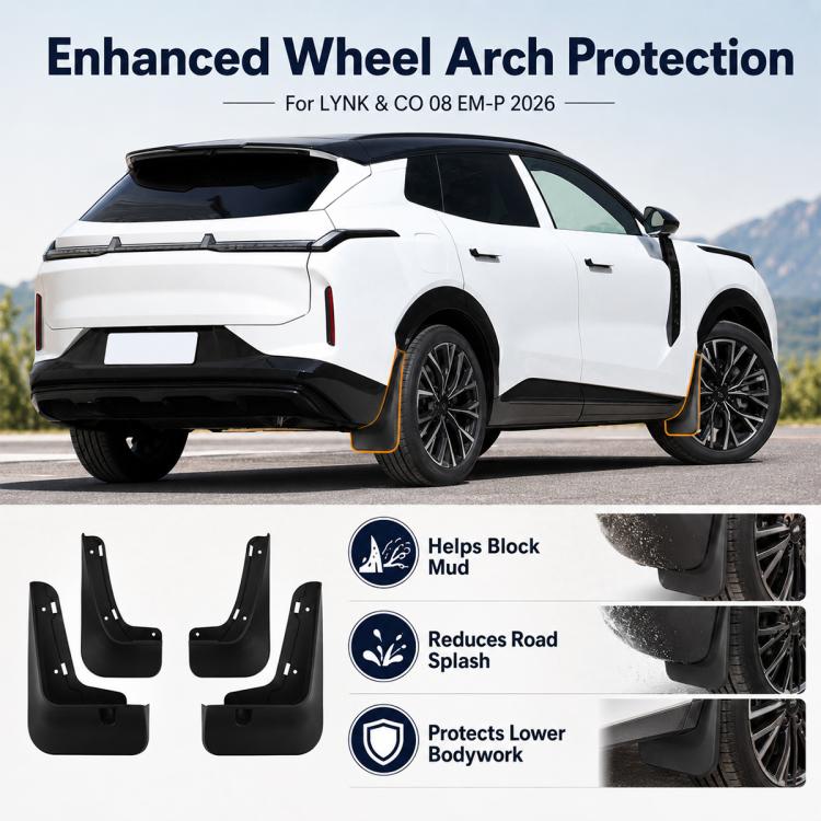 Set di 4 parafanghi per auto, For Geely LYNK & CO 08 EM-P 2026