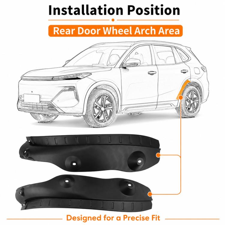 2 pezzi/set Parafanghi posteriori per auto, For Geely Galaxy Starship 7 EM-i 2025