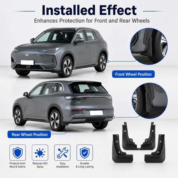 Set di 4 parafanghi per auto, For Geely Galaxy E5 2024