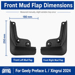 Set di 4 parafanghi per auto, For Geely Preface L 2024
