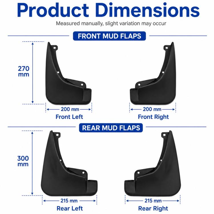 Set di 4 parafanghi per auto, For Geely GX3 2019-2020