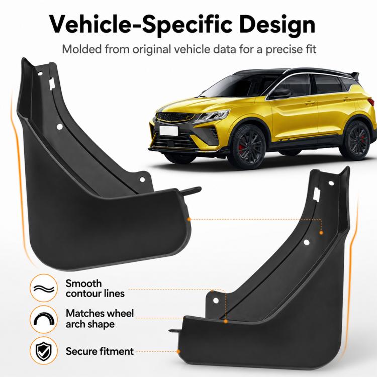 Set di 4 parafanghi per auto, For Geely Binyue 2021