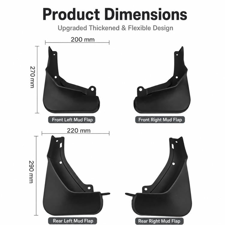 Set di 4 parafanghi per auto, For Geely Binyue 2021