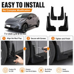 Set di 4 parafanghi per auto, For Geely LYNK & CO Z20 2025