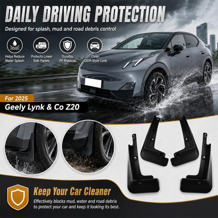 Set di 4 parafanghi per auto, For Geely LYNK & CO Z20 2025