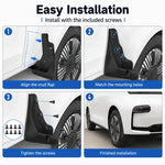 Set di 4 parafanghi per auto, For Geely LEVC L380 2024
