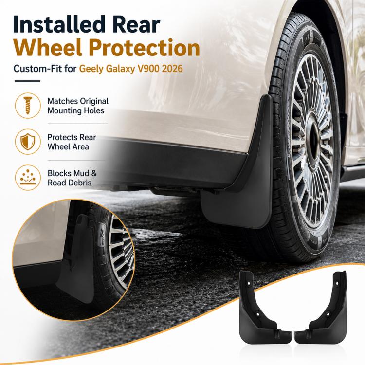 2 pezzi/set Parafanghi posteriori per auto, For Geely Galaxy V900 2026