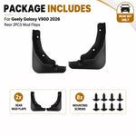 2 pezzi/set Parafanghi posteriori per auto, For Geely Galaxy V900 2026